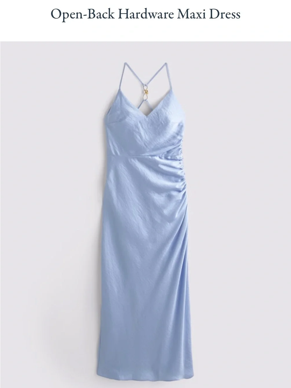 Abercrombie & Fitch Light Blue Slip Maxi Dress